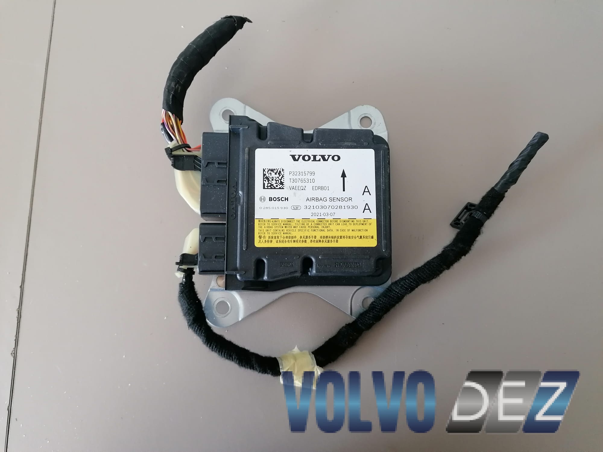 Diagnostic unit SRS VOLVO XC40 32315799